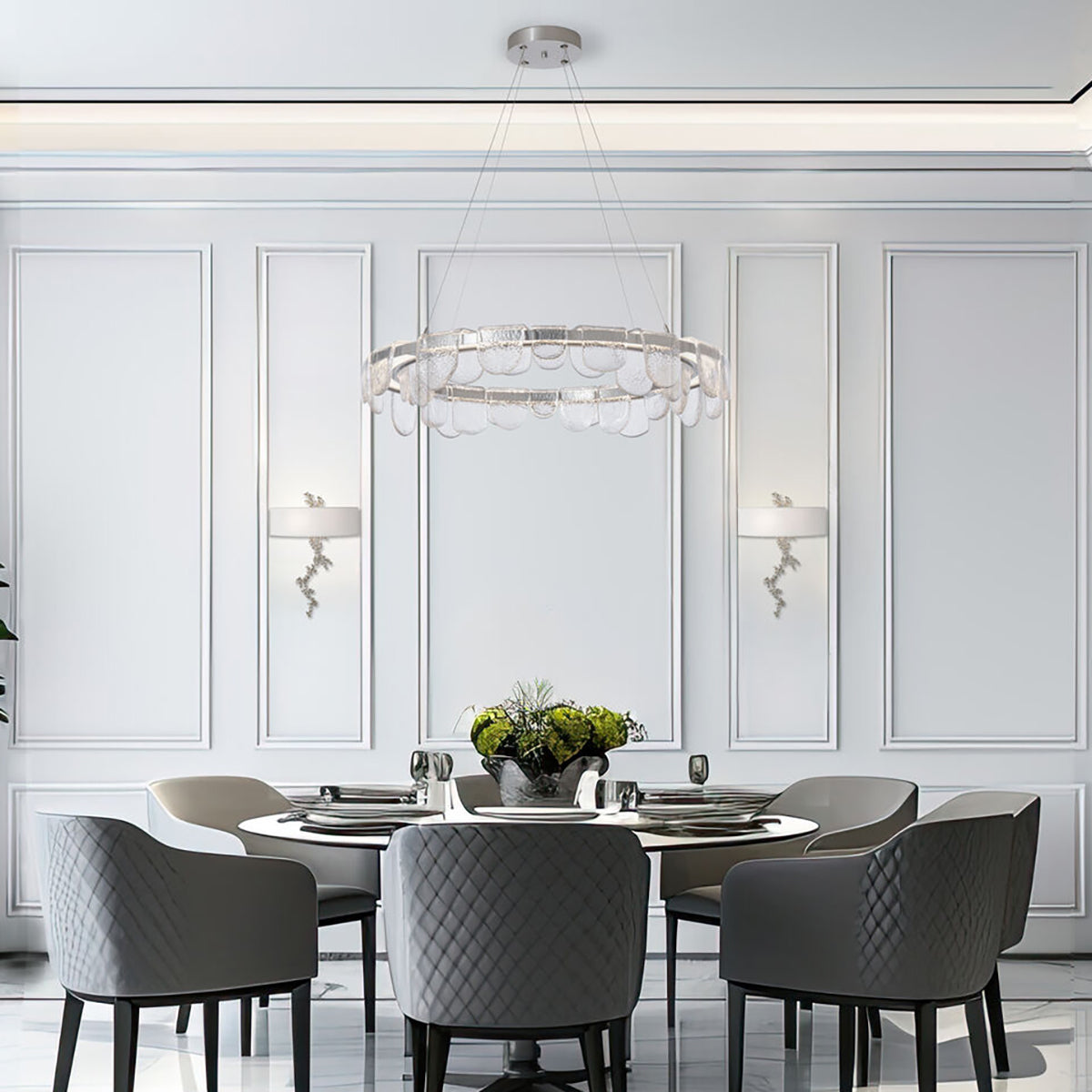 Riverbed LED circular chandelier - 139982