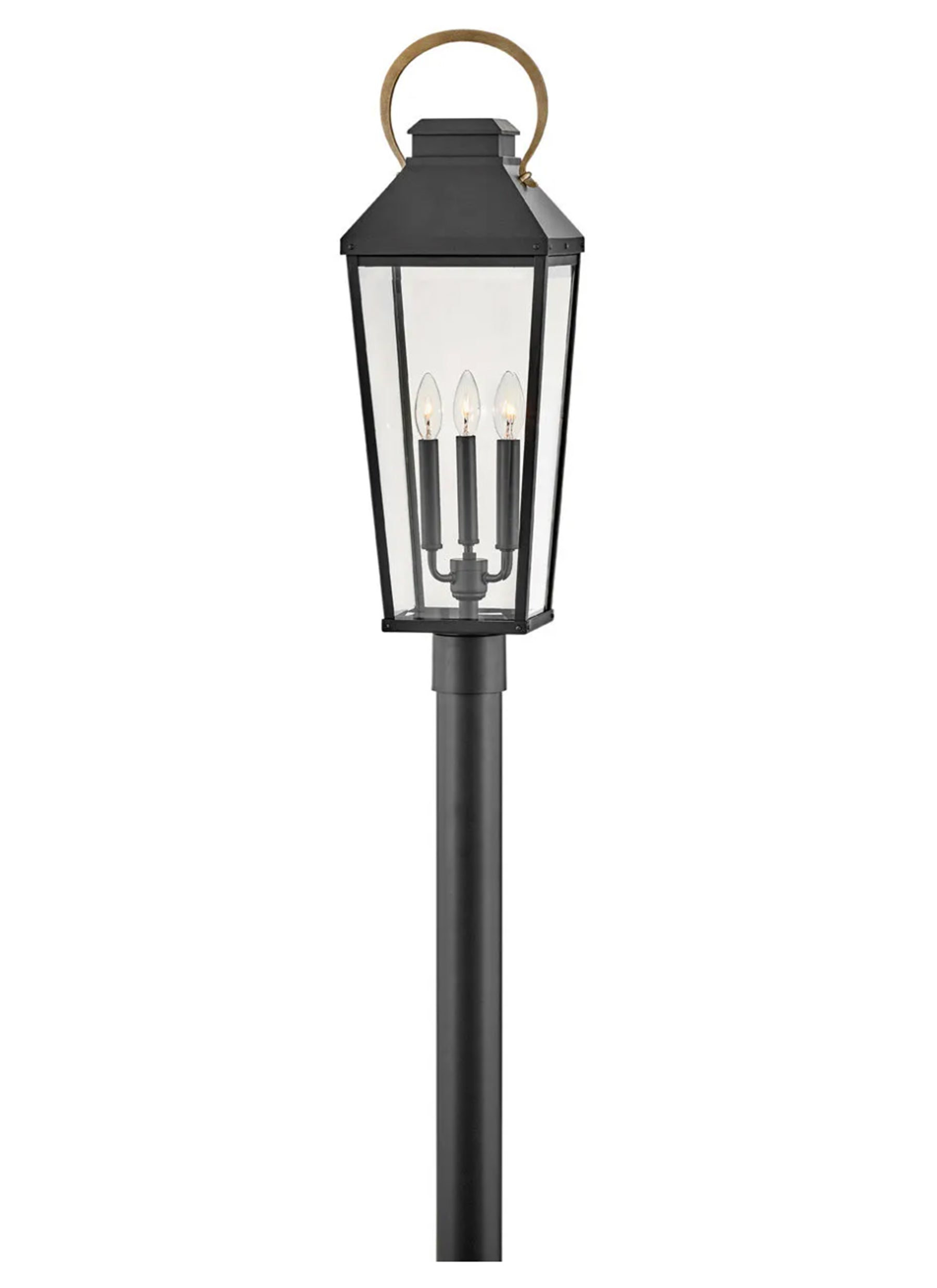 Dawson 3L Large Post Top Lantern - 17501BK