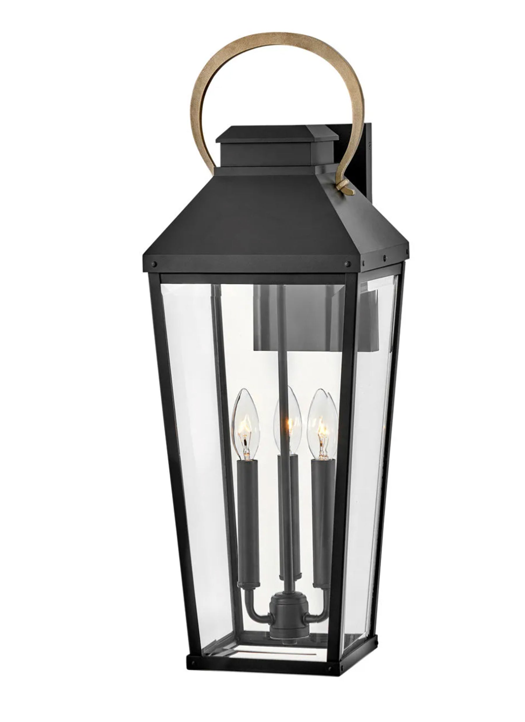 Dawson 3L Large Wall Mount Lantern - 17505BK