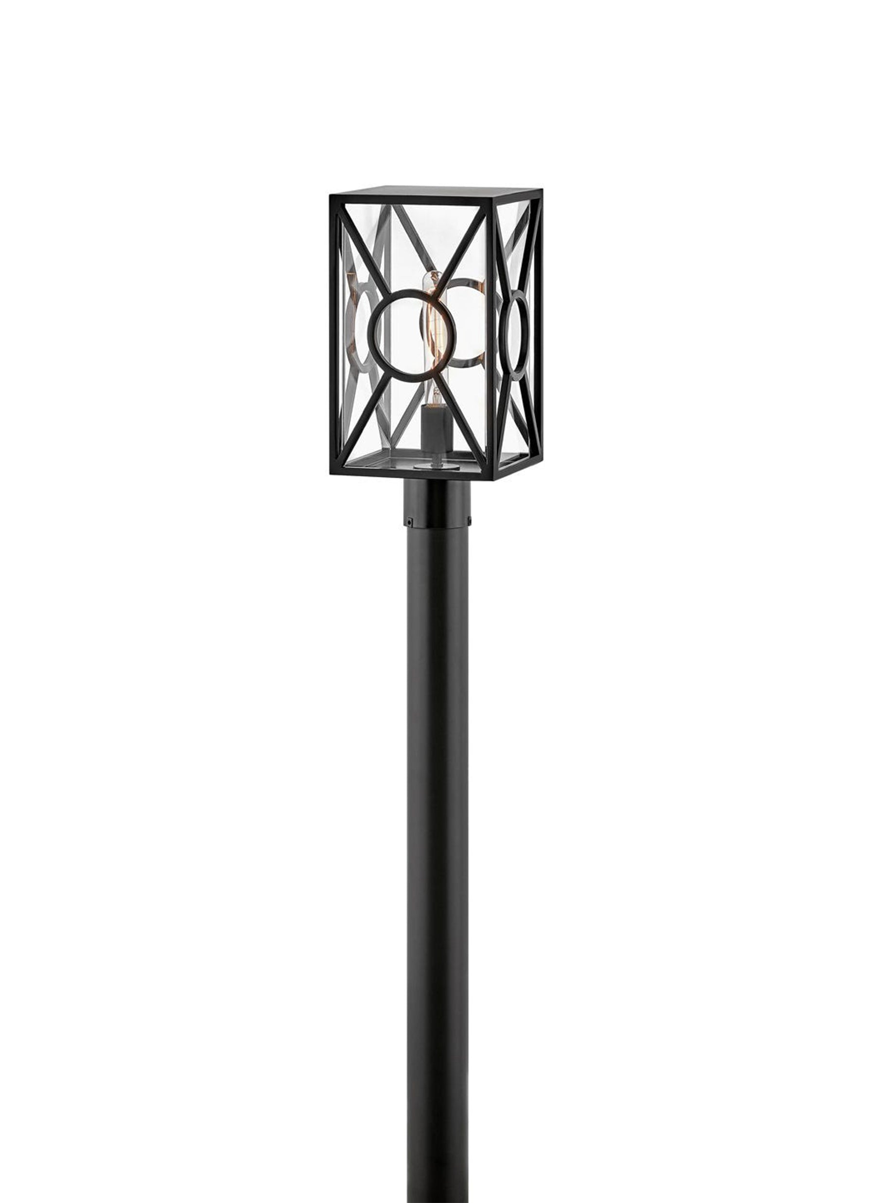 Brixton 1L medium post top lantern - 18371BK