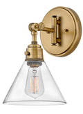 Arti 1L medium wall sconce - 3691HB-CL