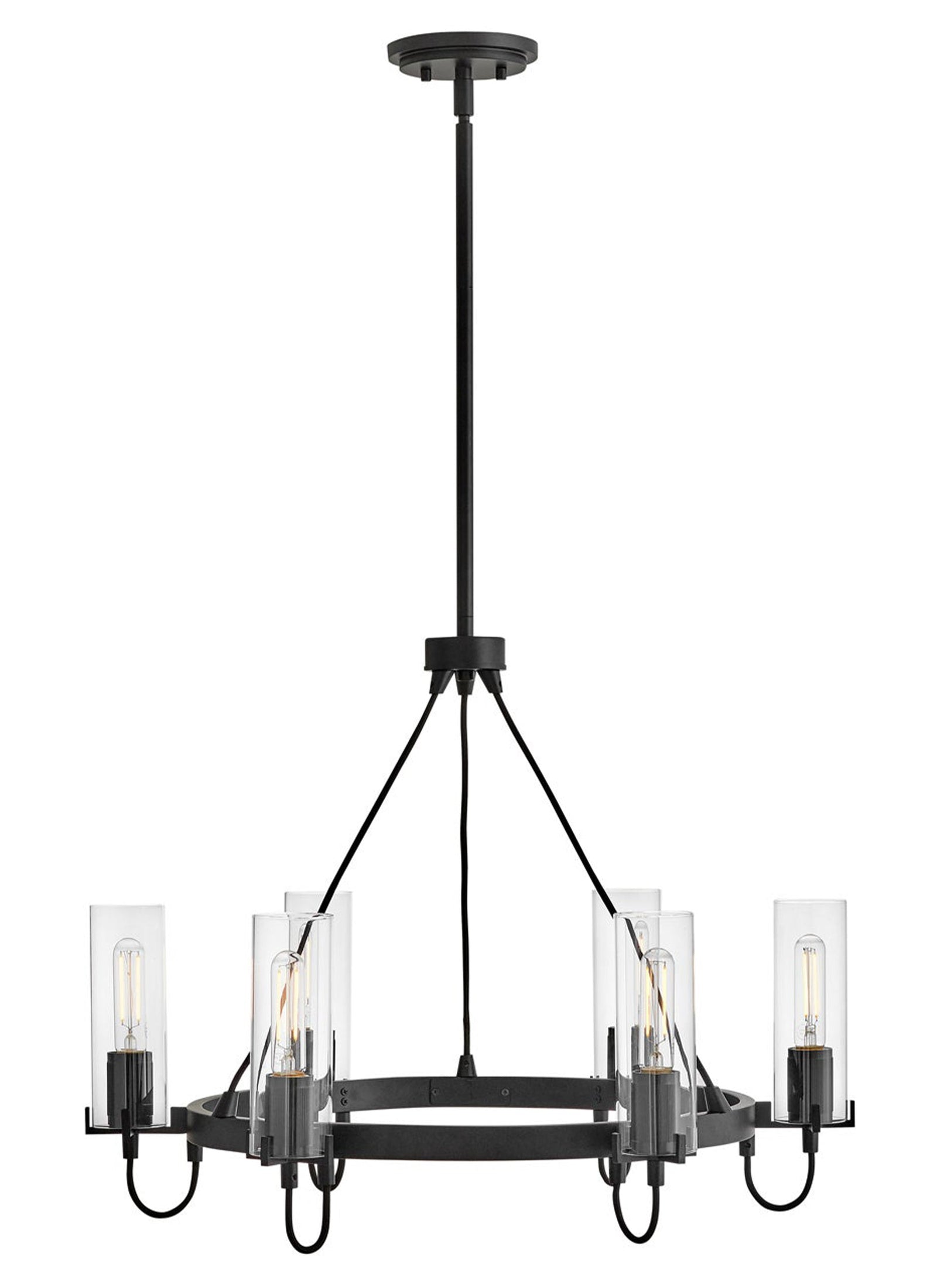 Ryden 6L Chandelier- 37855BK