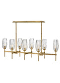 Ana 8L linear chandelier - 38256HB