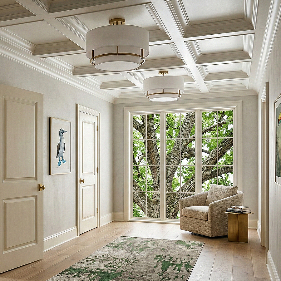 Graham 4L semi-flush ceiling - 38894LCB