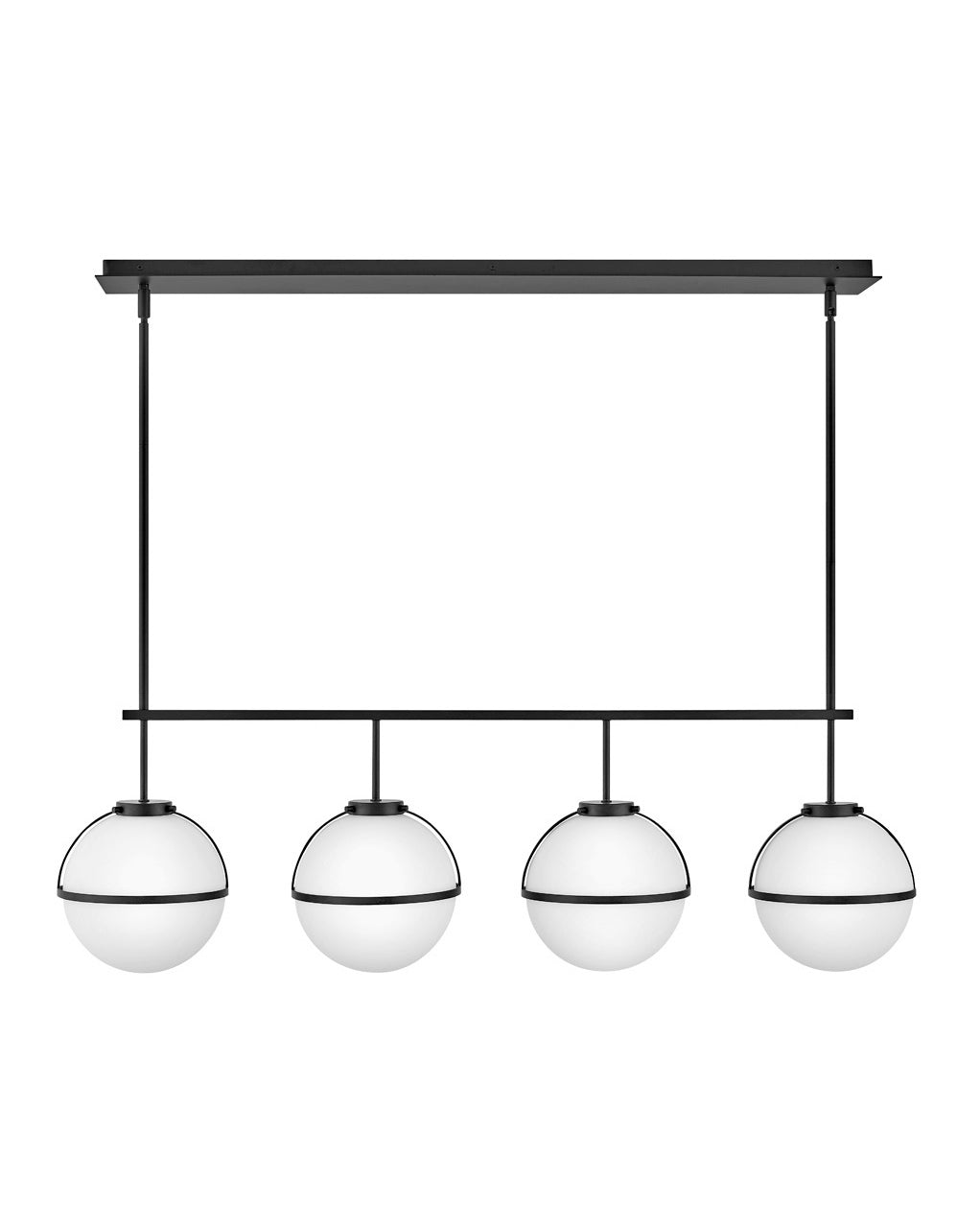 Hollis 4L linear chandelier - 39675BK