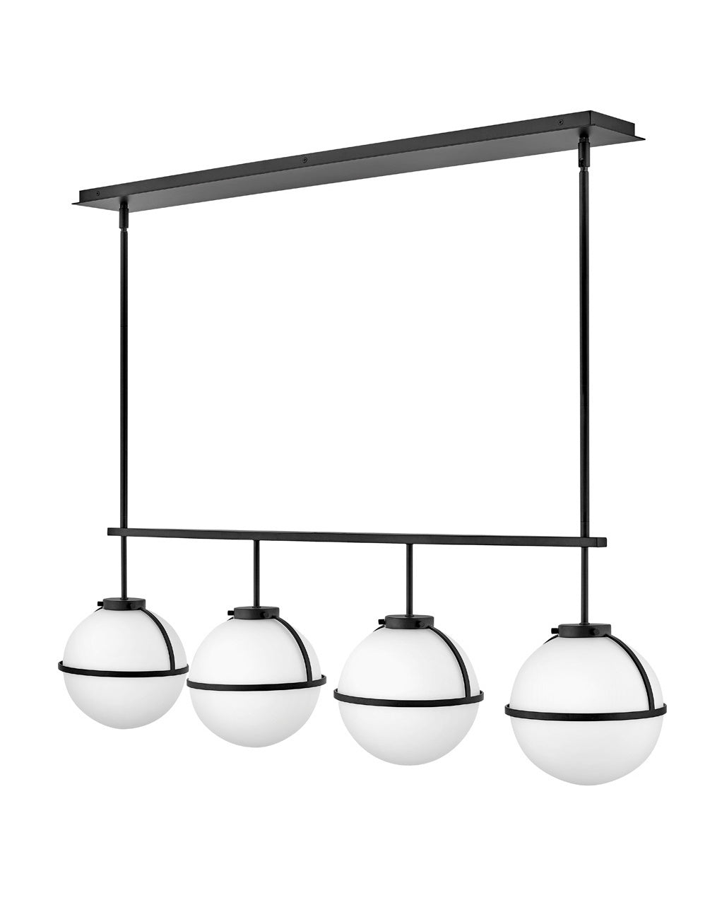 Hollis 4L linear chandelier - 39675BK