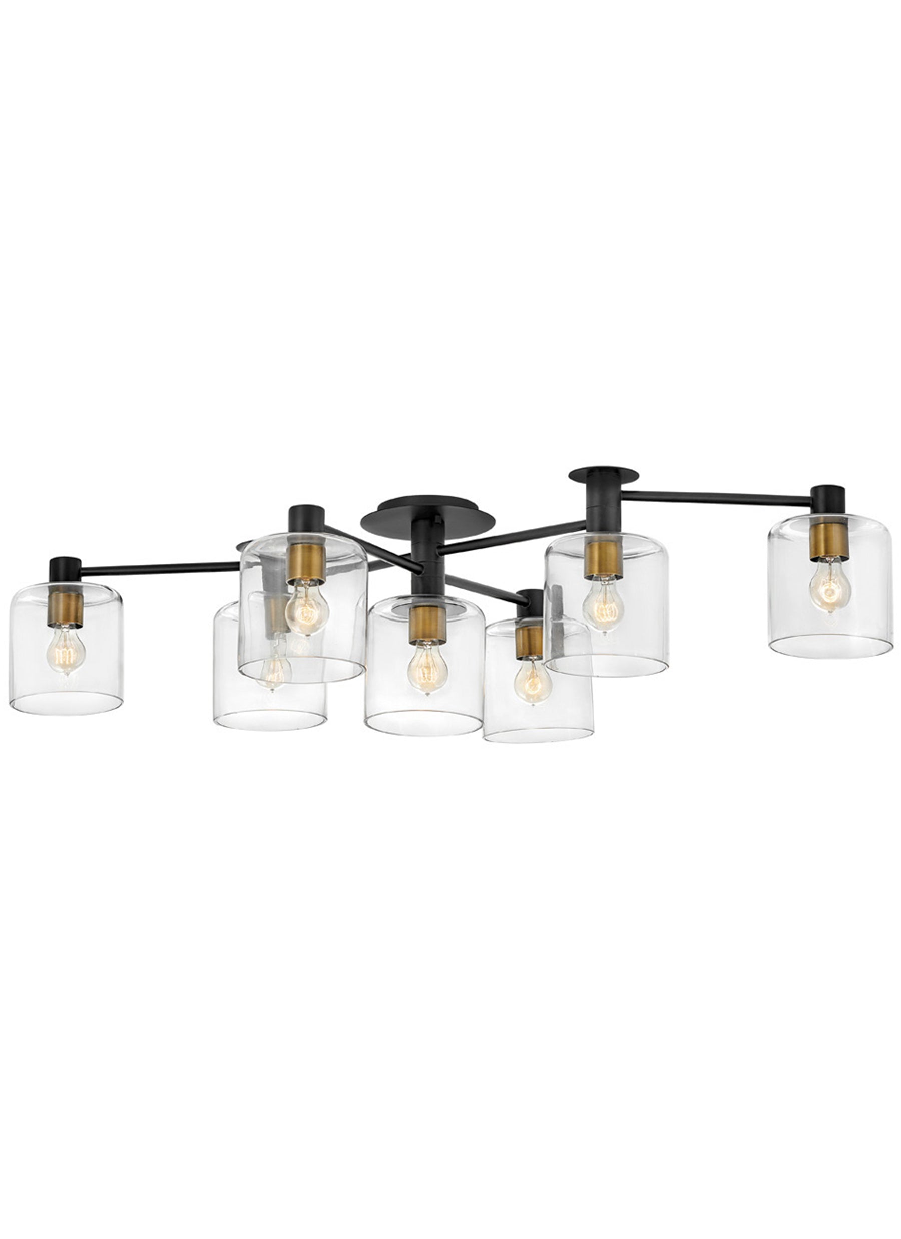 Axel 7L semi-flush mount - 4513BK