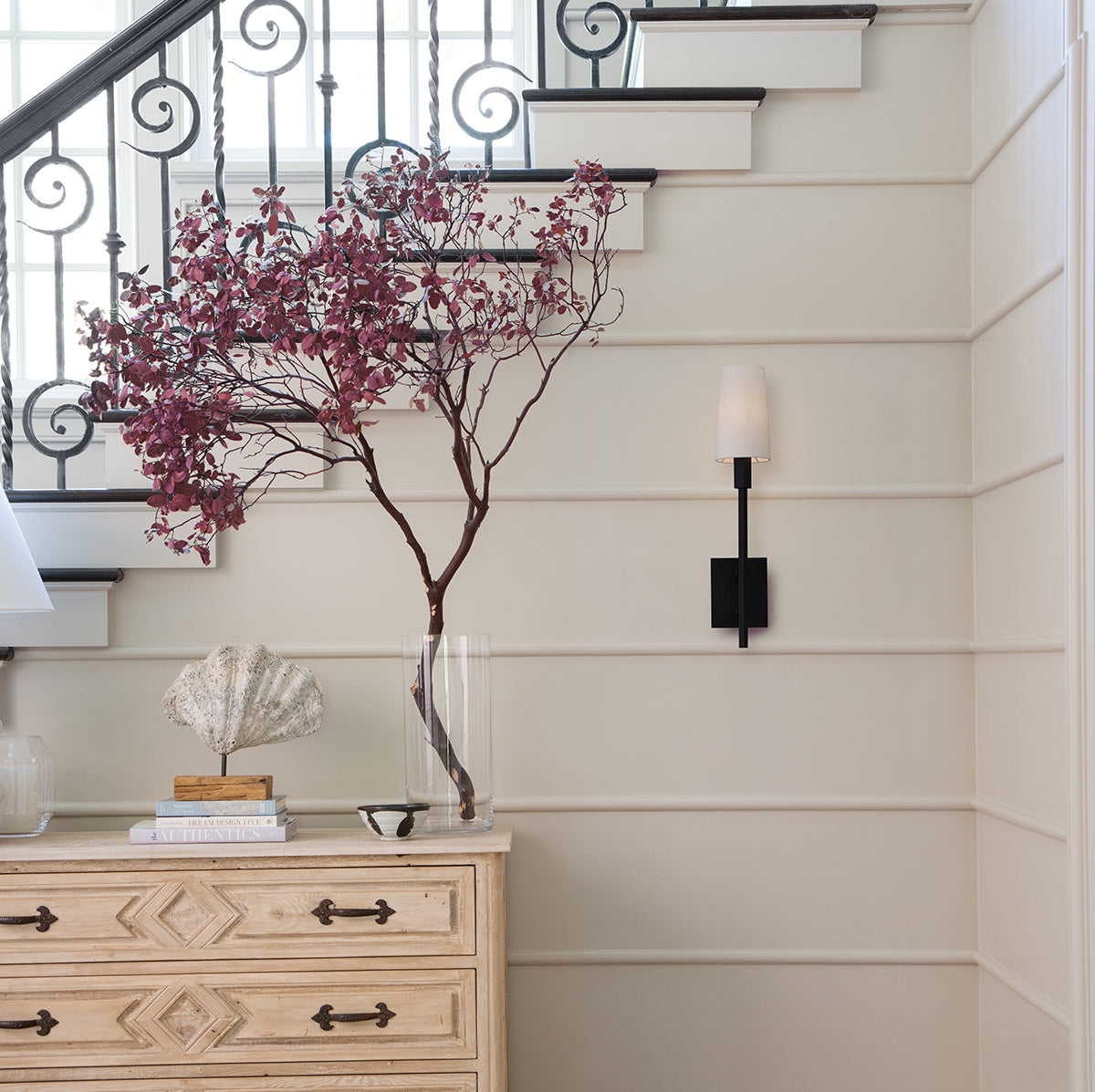 Fenwick 1L wall sconce - 46450BK *