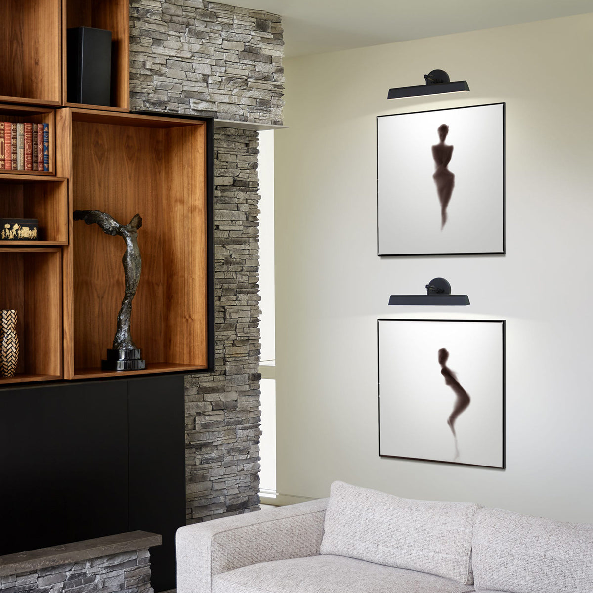 Arti 2L medium wall sconce - 47094BK