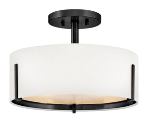 Halle 3L semi-flush mount - 47571BK *