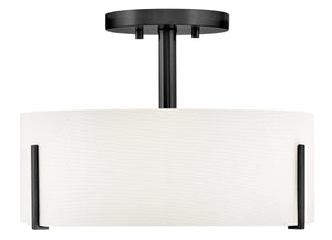 Halle 3L semi-flush mount - 47571BK *