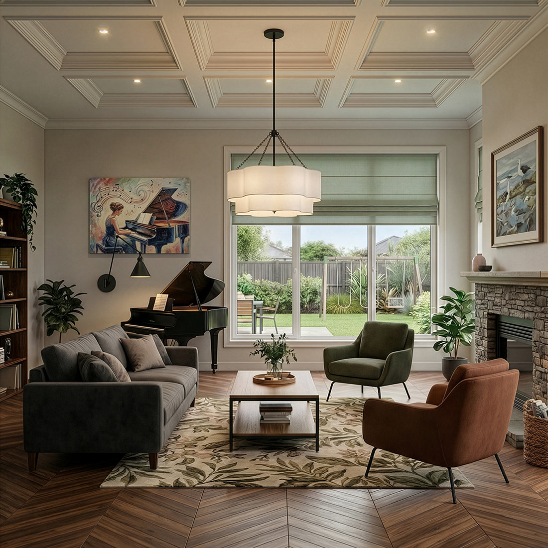 Gwen 5L chandelier - 47734BK *