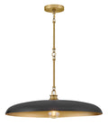 Sadie 1L large pendant - 48165LCB-BK *