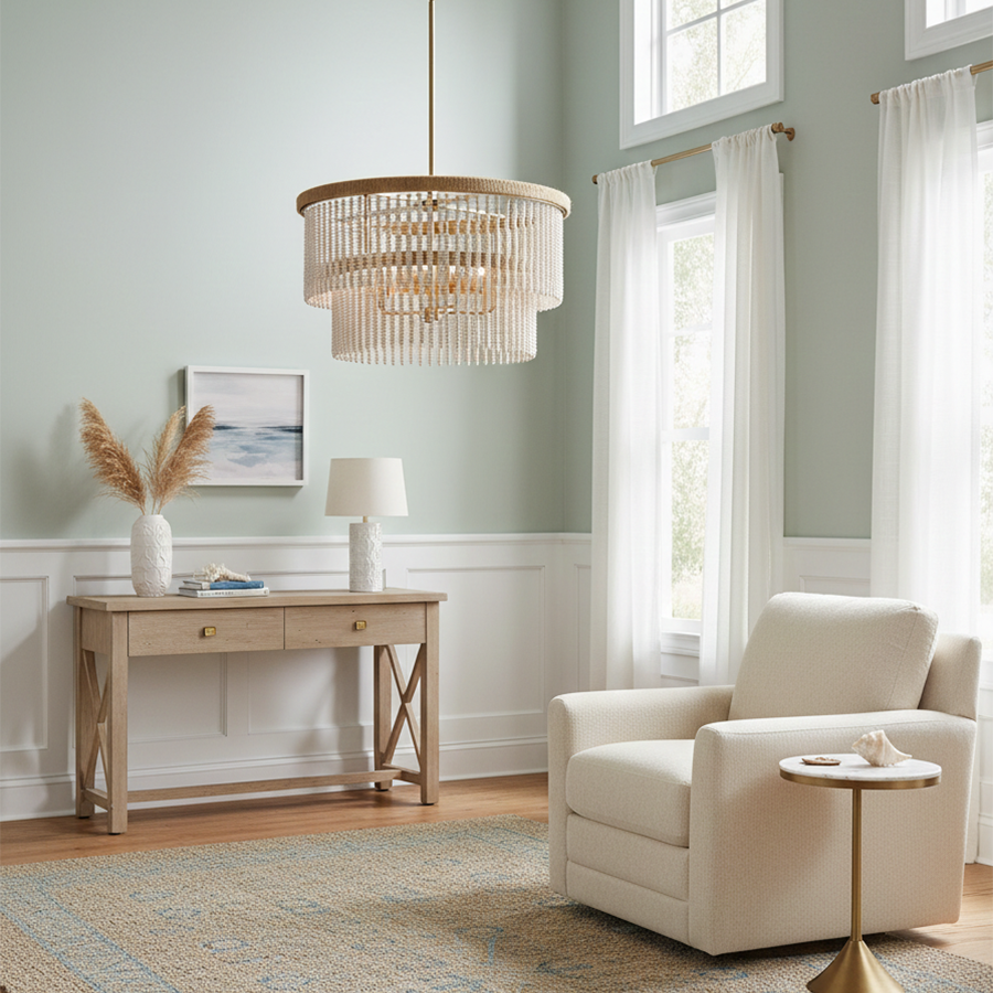 Indra 5L convertible chandelier - 48604LCB *