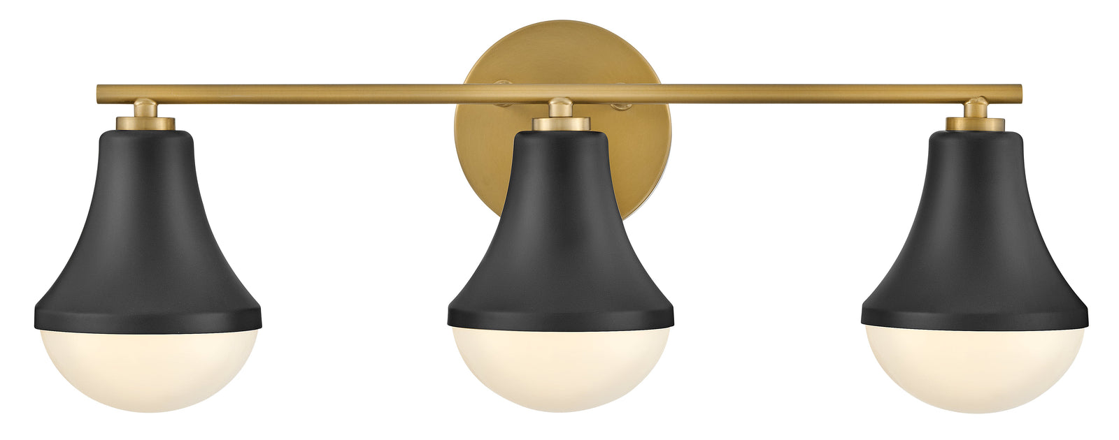 Haddie 3L Medium Vanity Mount - 85513BK