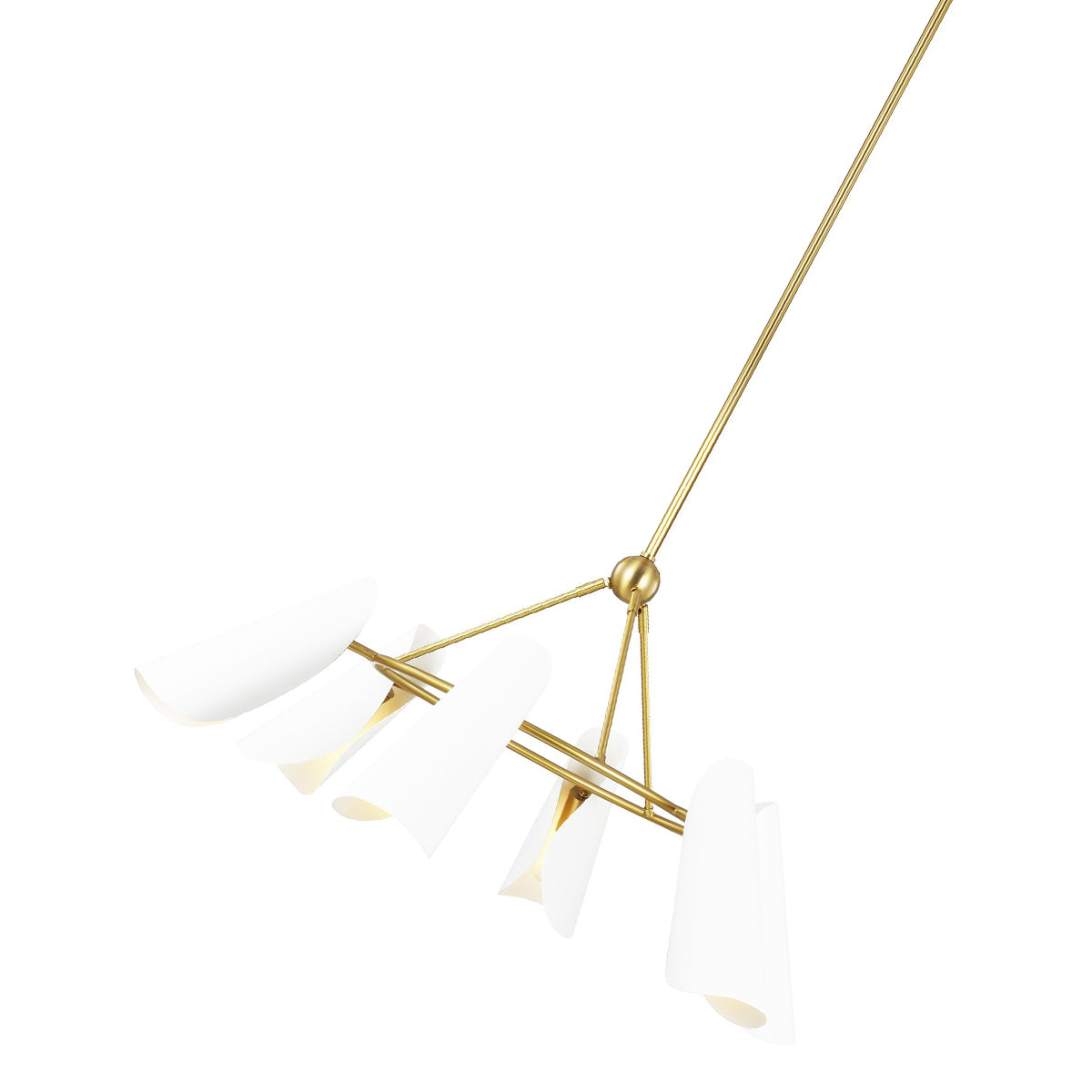 AERIN Tresa 6L chandelier - AEC1036BBSMWT