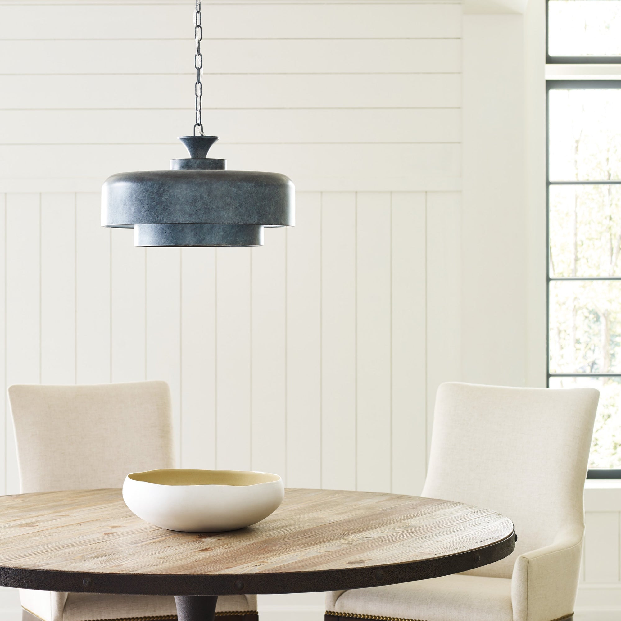 Haymarket 1L Pendant, Weathered Galvanized finish - EP1001WGV