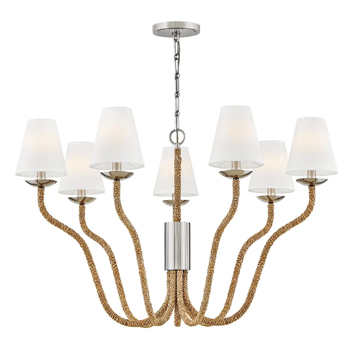 Harwich 7L chandelier - 48445PN-NAT