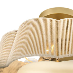 Sasha 4L semi-flush mount - 48583LCB *