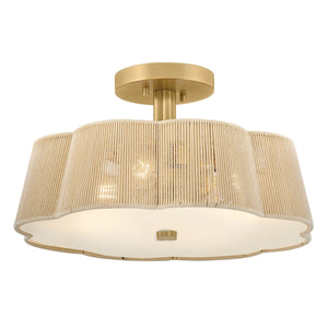 Sasha 4L semi-flush mount - 48583LCB *